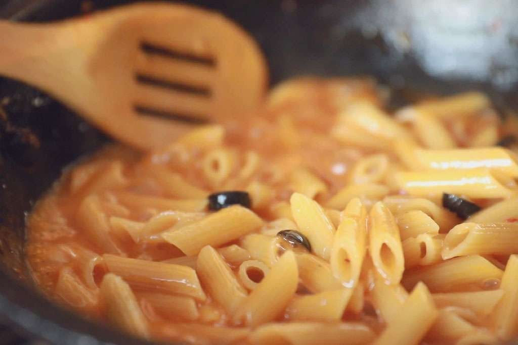 cooking pasta