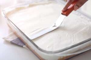 level cream on cake