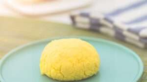 khoya or mawa on green saucer
