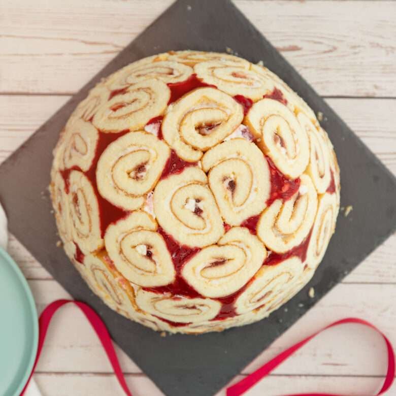 dome cake top view