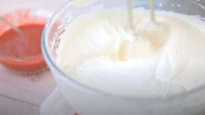 beating cream for cake